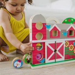 Melissa & Doug Melissa & Doug GO Tots Wooden Barnyard Tumble with 4 Disks -Melissa & Doug Sales 2022 unnamed file 443