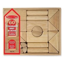 Melissa & Doug Melissa & Doug Standard Unit Solid-Wood Building Blocks With Wooden Storage Tray (60pc) -Melissa & Doug Sales 2022 unnamed file 511