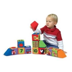Melissa & Doug Melissa & Doug K's Kids Match and Build Soft Blocks Set