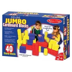 Melissa & Doug Lightweight Jumbo Cardboard Building Block Set - 40pc -Melissa & Doug Sales 2022 unnamed file 525