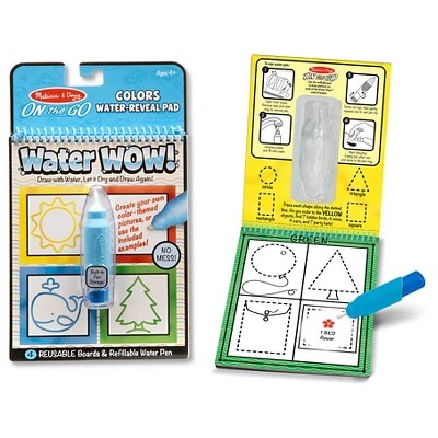 Melissa & Doug Melissa & Doug On the Go Water Wow! Water-Reveal Activity Pads Set - Colors, Numbers, Alphabet 2 Melissa & Doug Melissa & Doug On the Go Water Wow! Water-Reveal Activity Pads Set - Colors, Numbers, Alphabet