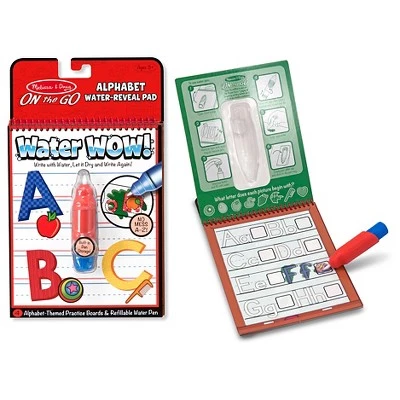 Melissa & Doug Melissa & Doug On the Go Water Wow! Water-Reveal Activity Pads Set - Colors, Numbers, Alphabet 3 Melissa & Doug Melissa & Doug On the Go Water Wow! Water-Reveal Activity Pads Set - Colors, Numbers, Alphabet - Image 2