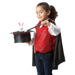 Melissa & Doug Sales 2022 31 Melissa & Doug Melissa & Doug Magician Role Play Costume Set - Includes Hat, Cape, Wand, Magic Tricks