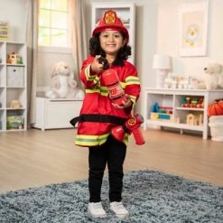 Melissa & Doug Melissa & Doug Fire Chief Role Play Costume Dress-Up Set (6pc)