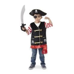 Melissa & Doug Melissa & Doug Pirate Role Play Costume Dress-Up Set With Hat, Sword, and Eye Patch -Melissa & Doug Sales 2022 unnamed file 698