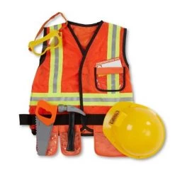 Melissa & Doug Melissa & Doug Construction Worker Role Play Costume Dress-Up Set (6pc) -Melissa & Doug Sales 2022 unnamed file 703