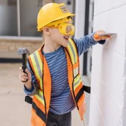 Melissa & Doug Melissa & Doug Construction Worker Role Play Costume Dress-Up Set (6pc) -Melissa & Doug Sales 2022 unnamed file 704