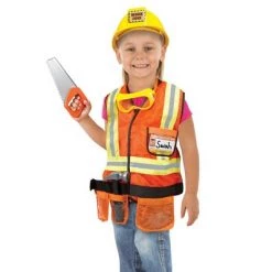 Melissa & Doug Melissa & Doug Construction Worker Role Play Costume Dress-Up Set (6pc) -Melissa & Doug Sales 2022 unnamed file 707