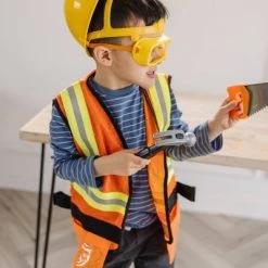 Melissa & Doug Melissa & Doug Construction Worker Role Play Costume Dress-Up Set (6pc) -Melissa & Doug Sales 2022 unnamed file 708