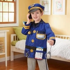 Melissa & Doug Melissa & Doug Police Officer Role Play Costume Dress-Up Set (8pc)