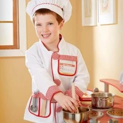 Melissa & Doug Melissa & Doug Chef Role Play Costume Dress - Up Set With Realistic Accessories