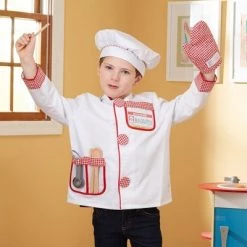 Melissa & Doug Melissa & Doug Chef Role Play Costume Dress - Up Set With Realistic Accessories -Melissa & Doug Sales 2022 unnamed file 726