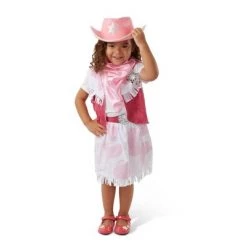 Melissa & Doug Melissa & Doug Cowgirl Role Play Costume Set (5pcs) - Skirt, Hat, Vest, Badge, Scarf