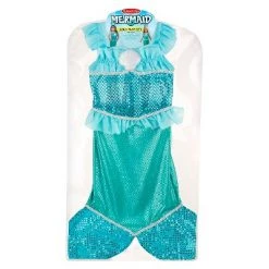 Melissa & Doug Melissa & Doug Mermaid Role Play Costume Set - Gown With Flaired Tail, Seashell Tiara
