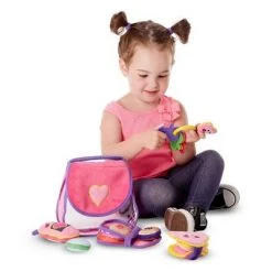 Melissa & Doug Melissa & Doug Pretty Purse Fill and Spill Soft Play Set Toddler Toy -Melissa & Doug Sales 2022 unnamed file 757