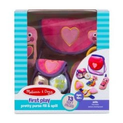Melissa & Doug Melissa & Doug Pretty Purse Fill and Spill Soft Play Set Toddler Toy -Melissa & Doug Sales 2022 unnamed file 758