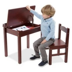 Melissa & Doug Melissa & Doug Wooden Child's Lift-Top Desk and Chair - Espresso -Melissa & Doug Sales 2022 unnamed file 768