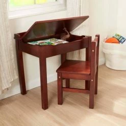 Melissa & Doug Melissa & Doug Wooden Child's Lift-Top Desk and Chair - Espresso -Melissa & Doug Sales 2022 unnamed file 769