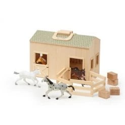 Melissa & Doug Melissa & Doug Fold and Go Wooden Horse Stable Dollhouse With Handle and Toy Horses (11 pc) 9 Melissa & Doug Melissa & Doug Fold and Go Wooden Horse Stable Dollhouse With Handle and Toy Horses (11 pc) -Melissa & Doug Sales 2022 unnamed file 78