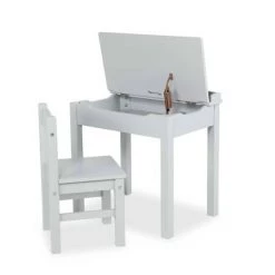 Melissa & Doug Melissa & Doug Wooden Child's Lift-Top Desk and Chair - Gray