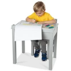 Melissa & Doug Melissa & Doug Wooden Child's Lift-Top Desk and Chair - Gray -Melissa & Doug Sales 2022 unnamed file 785