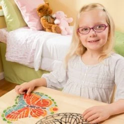 Melissa & Doug Melissa & Doug Stained Glass Made Easy Activity Kit: Butterfly - 140+ Stickers -Melissa & Doug Sales 2022 unnamed file 796