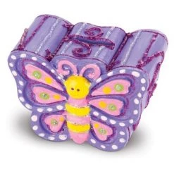 Melissa & Doug Melissa & Doug Decorate-Your-Own Favorite Things Craft Kits Set: Flower and Heart Treasure Box and Butterfly Bank -Melissa & Doug Sales 2022 unnamed file 825