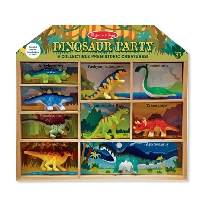 Melissa & Doug Melissa & Doug Dinosaur Party Play Set - 9 Collectible Miniature Dinosaurs in a Case 7 Melissa & Doug Melissa & Doug Dinosaur Party Play Set - 9 Collectible Miniature Dinosaurs in a Case - Image 5