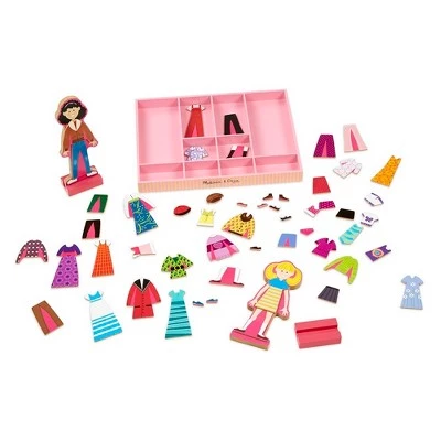 Melissa & Doug Melissa & Doug Abby and Emma Deluxe Magnetic Wooden Dress-Up Dolls Play Set (55+pc) 3 Melissa & Doug Melissa & Doug Abby and Emma Deluxe Magnetic Wooden Dress-Up Dolls Play Set (55+pc)